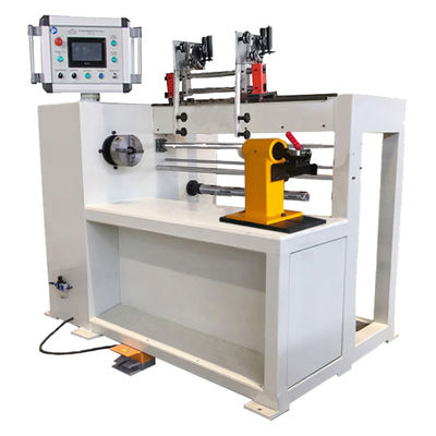 Machine automatique de remontage des bobines avec servo-moteur entraîné par deux guides de fil
