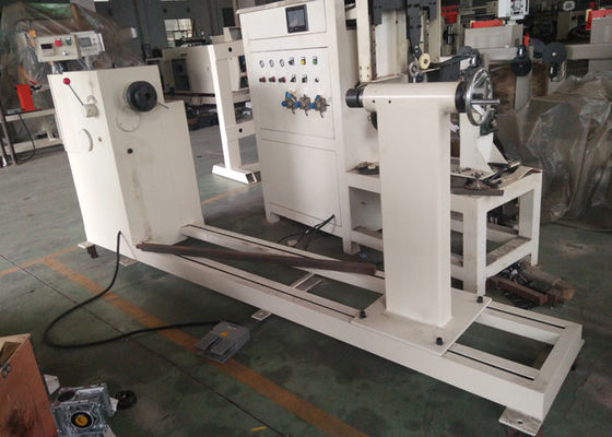 Machine de remontage de bobine de transformateur immergé dans l'huile semi-automatique pratique avec arbre de remontage de 40x40 mm et vitesse de remontage de 0 à 200 tr / min
