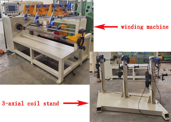 Machine à enroulement automatique à bobine à 3 têtes, enrouleur de fil de cuivre pour enroulement de fil de cuivre ou d'aluminium