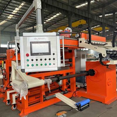 Machine de laminage de feuille de transformateur de 15 kW avec contrôle de tension pneumatique et garantie de 12 mois pour le laminage de précision